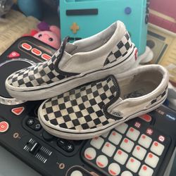 Boys Checkered Vans Size One