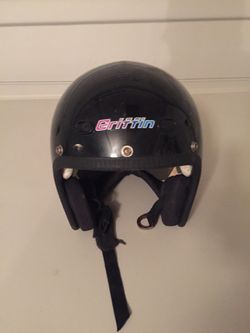 Vintage retro motorcycle helmet