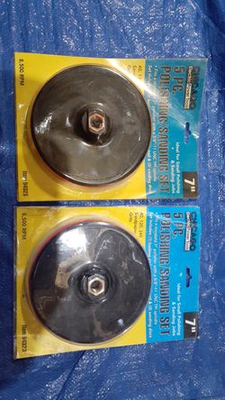 NEW TWO 7" sanding / polishing set
