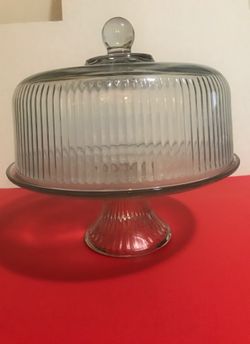 ANCHOR Hocking Company Cristal Cake Set 2 pieces