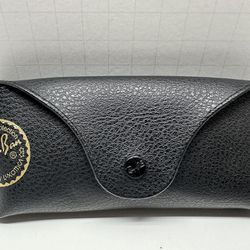 RAY BAN Luxottica Black Leather Sunglasses Glasses Case Only Genuine Authentic