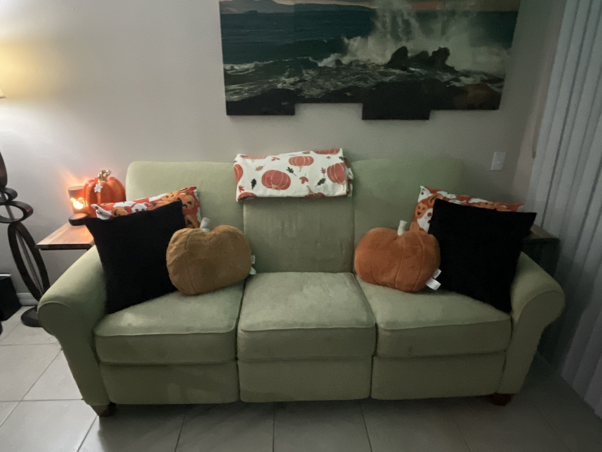 Green Reclining Couch