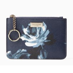 Kate Spade Laurel Way Bitsy Small Navy Wallet, Night Rose