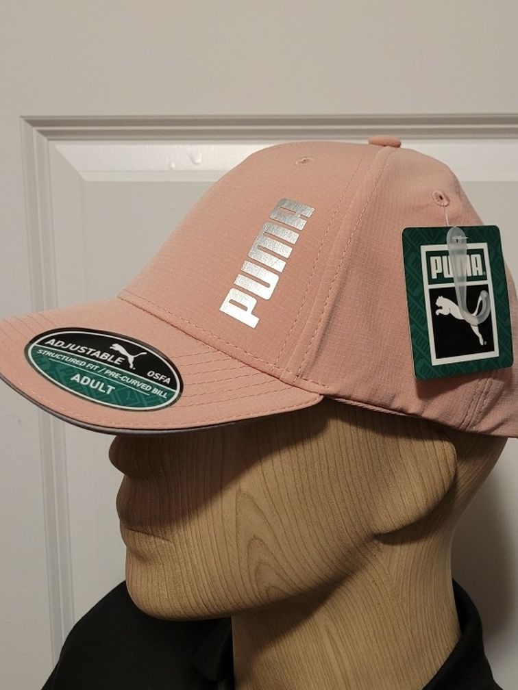 NWT Puma Pink Unisex Adjustable Baseball Hat