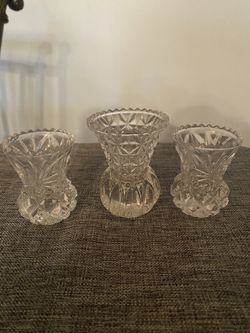 Candle Set. 2.4 Inches and 2.2 Inches Tall 
