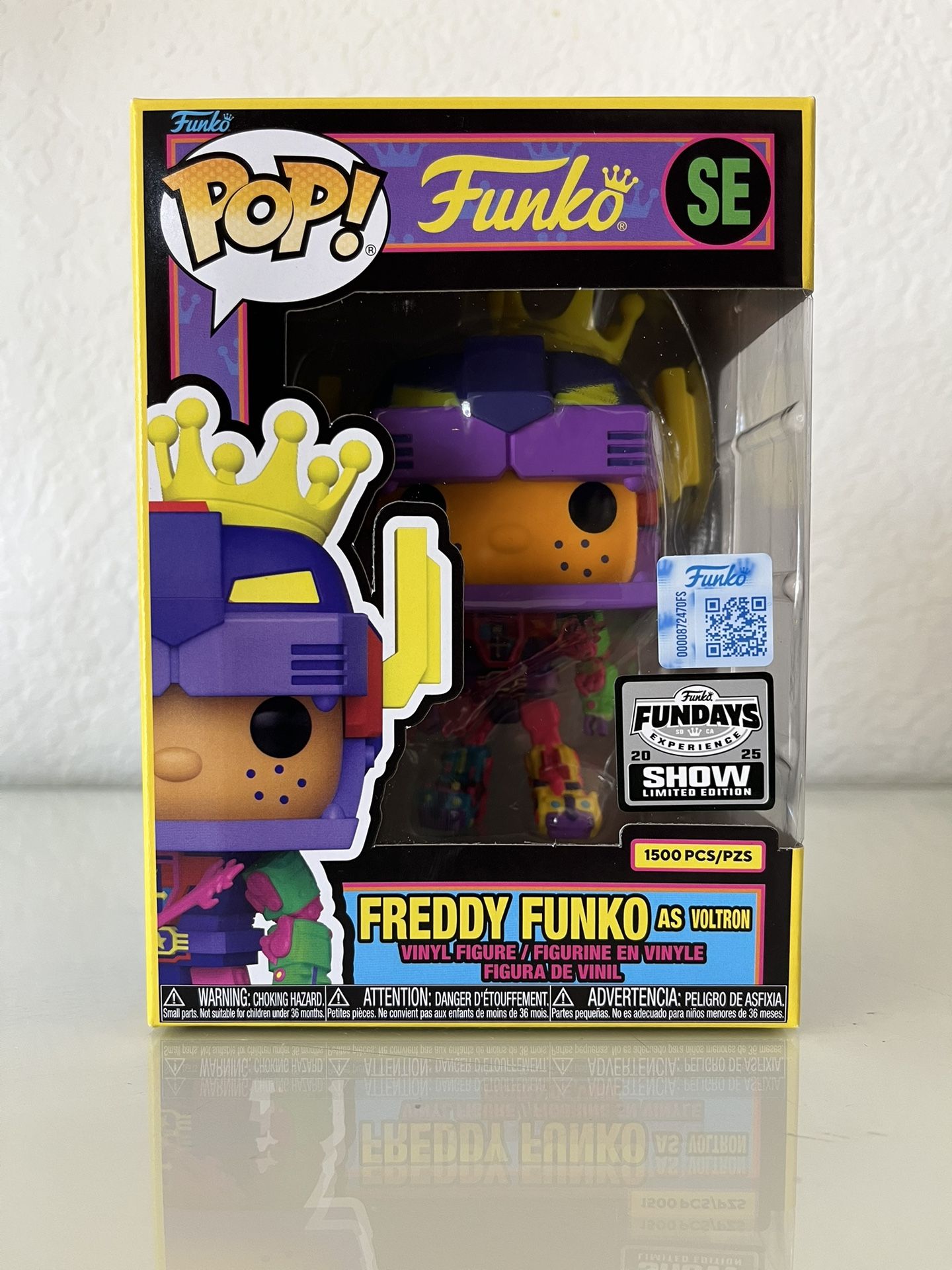 Funko Fundays 2025 Event Blacklight Freddy As Voltron LE 1500
