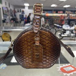 Louis Vuitton Brown Python Petite Boite Chapeau Bag