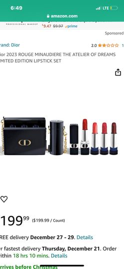 Dior Rouge Lip stick Set with Mini Carry Clutch NEW