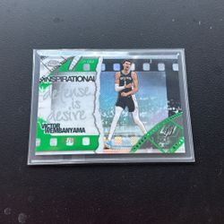 Rare Topps Chrome Victor Wembanyama Inspirational # 02/99