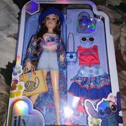 Celebrate Disney I❤️Stitch 11.5'' Fashion Doll Mix And Match Clothes NEW