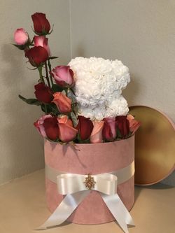 Rose Bear Arrangement