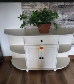 Off White Sideboard/ Buffet Or Use For Coffee Bar (New)