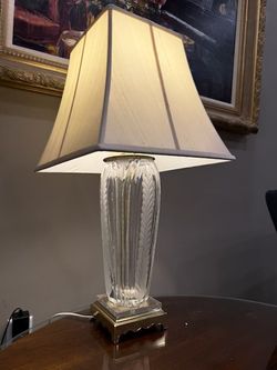Antique Crystal Based Table Lamp