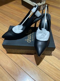 New Charles by Charles David Black Slingback Heels