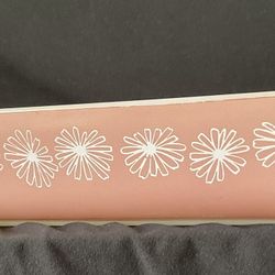 Pyrex Pink Daisy English JAJ Shallow Baking Dish 548