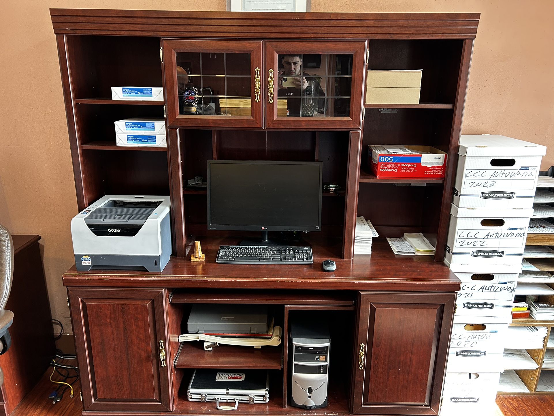 Cherry Wood Office Desk