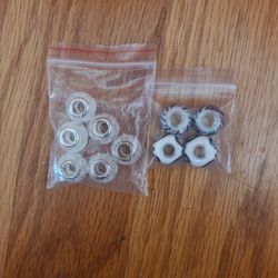 White And Brown Large Whole Beads