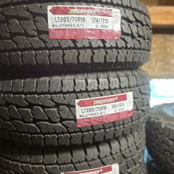 LT265/70/18 Landspider All Terrain Tires EACH TIRE $115/ CADA LLANTA- INSTALLED AND BALANCED