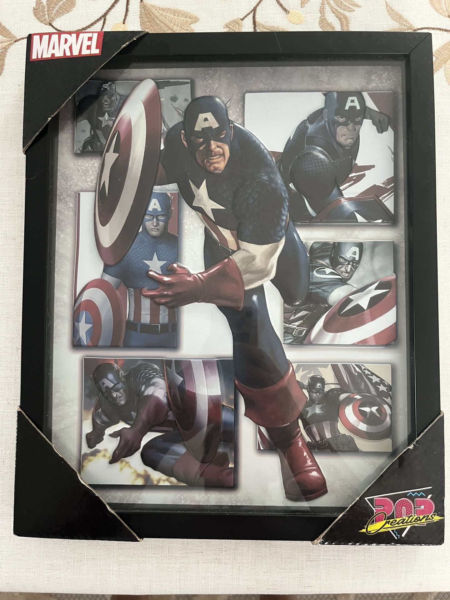 Marvel Framed Captain America Picture