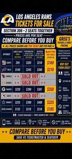 Section 306 rams tickets - Best Price!