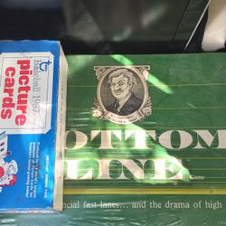 The Bottom Line Vintage Card  Game. New  With Several boxes Unopened Cards 