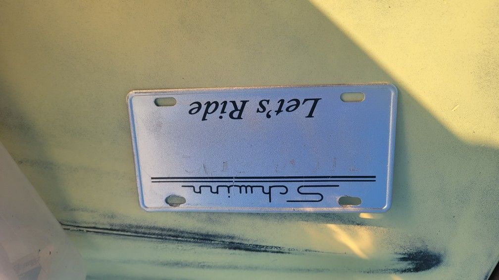 schwinn bicycle plate