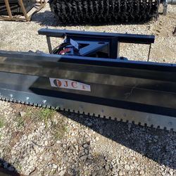 New JCT 72" Skid Steer Hydraulic Angle Rotary Broom Attachment Bobcat Sweepster 