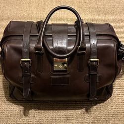 Mulholland Bros. Luxury Leather Safari Duffle Bag 