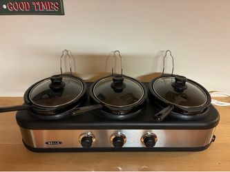 Bella triple slow cooker/food warmer