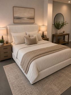 New Queen bed frame + 12” mattress
