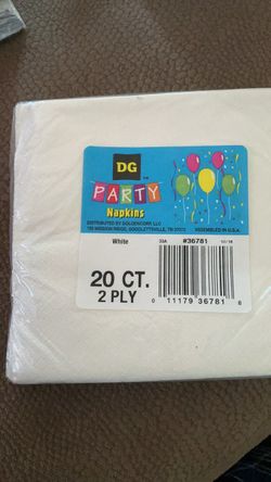 DG Party White Napkins 20 Count 2-Ply