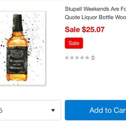 New wall art (Weekends are for Whiskey) quote liquor bottle wall plaque 