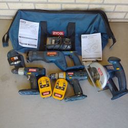 Ryobi One+ Cordless Battery  Tool Kit