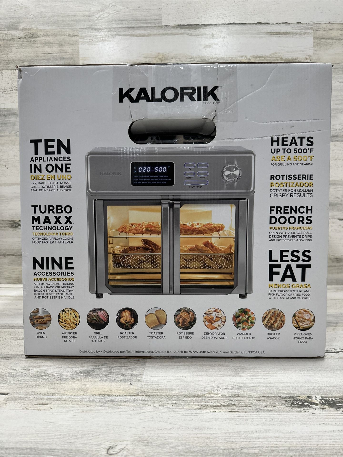 KALORIK MAXX XL 26qt Air Fryer Oven - 120V~60Hz~1700W (#AFO 46045 SS) - BRAND NEW!!!