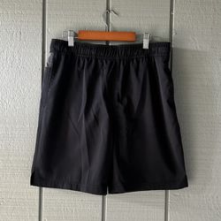 Speedo swim trunks pull on drawstring waist men's size Small RN#36543 Black Gray