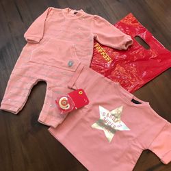 Ferrari baby girl gift set $30
