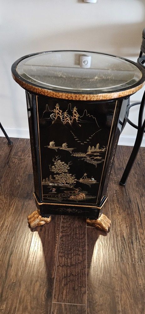 Authentic Chinese Accent Table Hand Painted