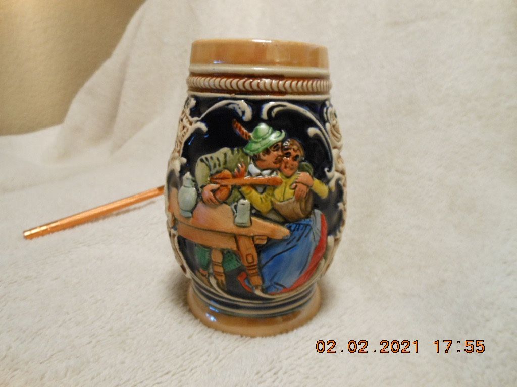 Vintage Miniature 4” German Beer Stein