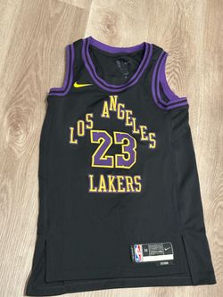 Nike youth 2025-26 City Edition Los Angeles LeBron James #23 Swingman Jersey Size XS