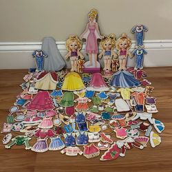 Princess Baby Magnet Dress Up Toys130 Picese 