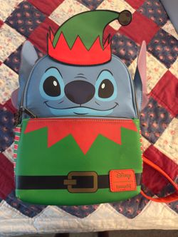 Disney Loungefly Elf Stitch Mini Backpack (Used)