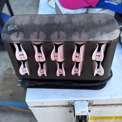 Remington Shine Therapy Argan Oil & Keratin Treated Hot Rollers Set, Professional Hair Curlers for Setting All Hair Lengths from Short and Medium to L