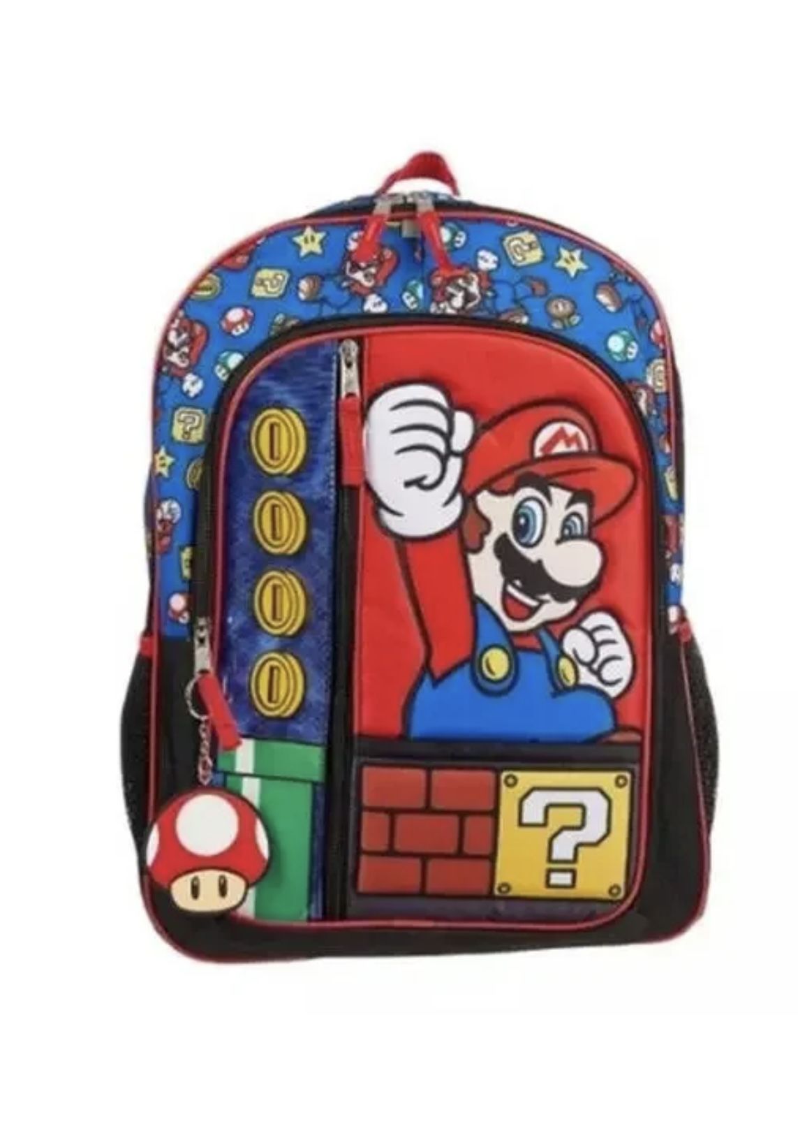 NINTENDO Super Mario Bros. Backpack 16" School Bag (Good condition) PICK UP IN CORNELIUS
