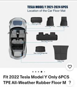 🚗 Tesla Model Y All Weather Mats – New in Box