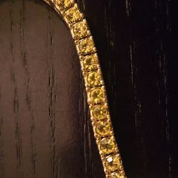 Yellow Stone Gold Necklace