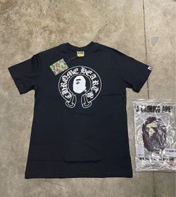 BAPE x Chrome Hearts Black Graphic T-Shirt ( size M) Mens