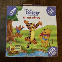 New Disney Winnie the Pooh- 12 Book Library Set
