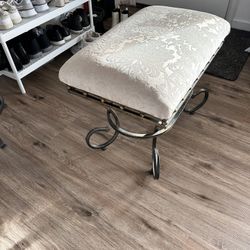 White Stool From HomeGoods