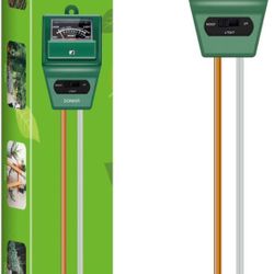Soil pH Meter, MS02 3-in-1 Soil Moisture/Light/pH Tester Gardening Tool Kits for Plant Care, Great for Garden, Lawn, Farm, Indoor & Outdoor Use