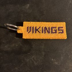 Handmade Keychain Of The Vikings Football Team 